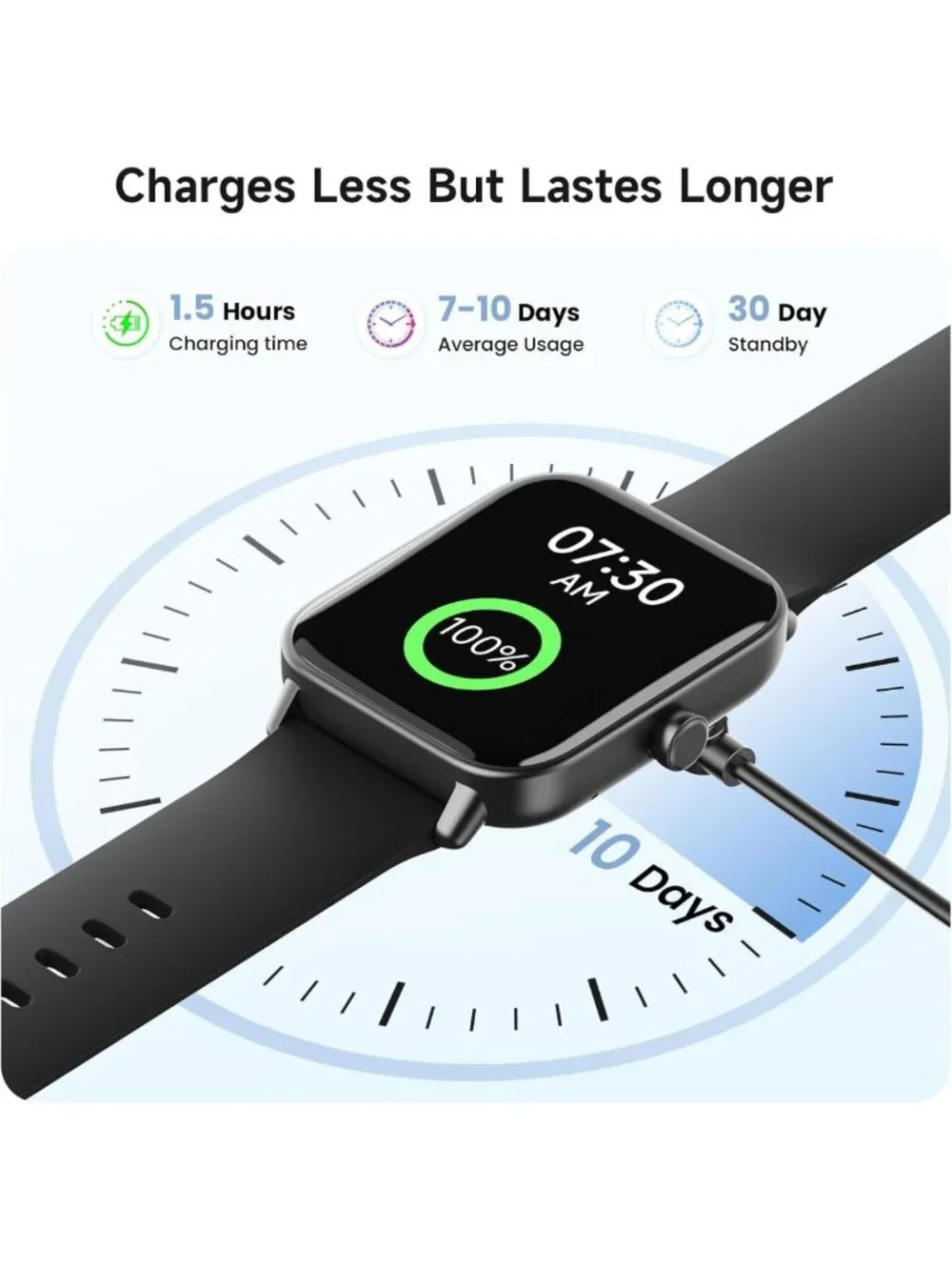 Men's Smart Watch 1.85'' AMOLED Display, Alexa Built-in, Fitness Tracker